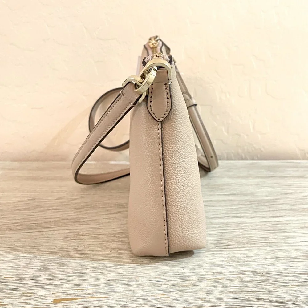 New Kate Spade Bailey Crossbody Bag Warm Beige Leather NWT
